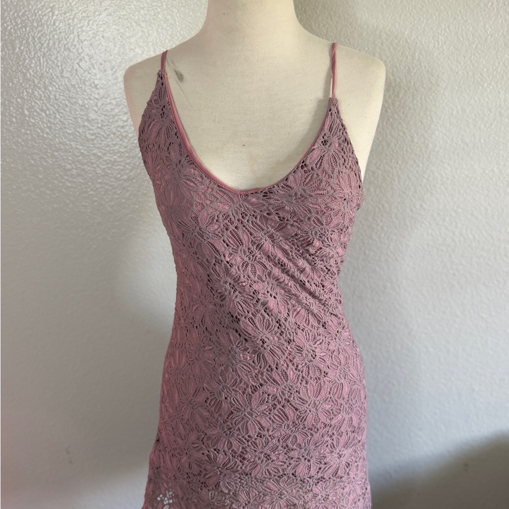 Speechless Pink Lace Mini Dress - Picture 5 of 8
